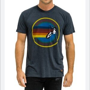 Aviator Nation Venice Ca Sz L Unisex Short Sleeve Tee Outdoor Casual Lot Of 2